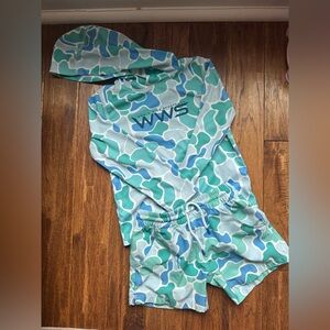 World Wide Sportsman Logo 3D Cool Surfcaster Hoodie & Shorts 3T